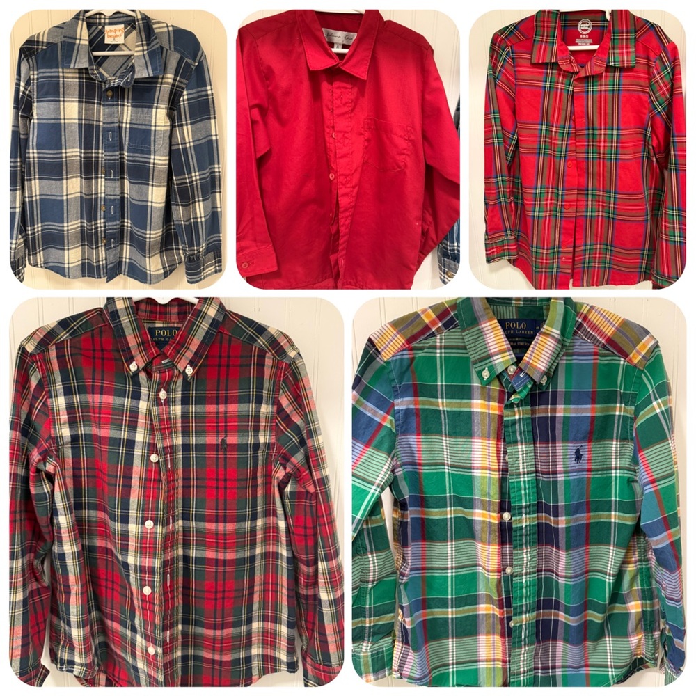 Set of 5 Boys Button Down Shirts (Size 6)